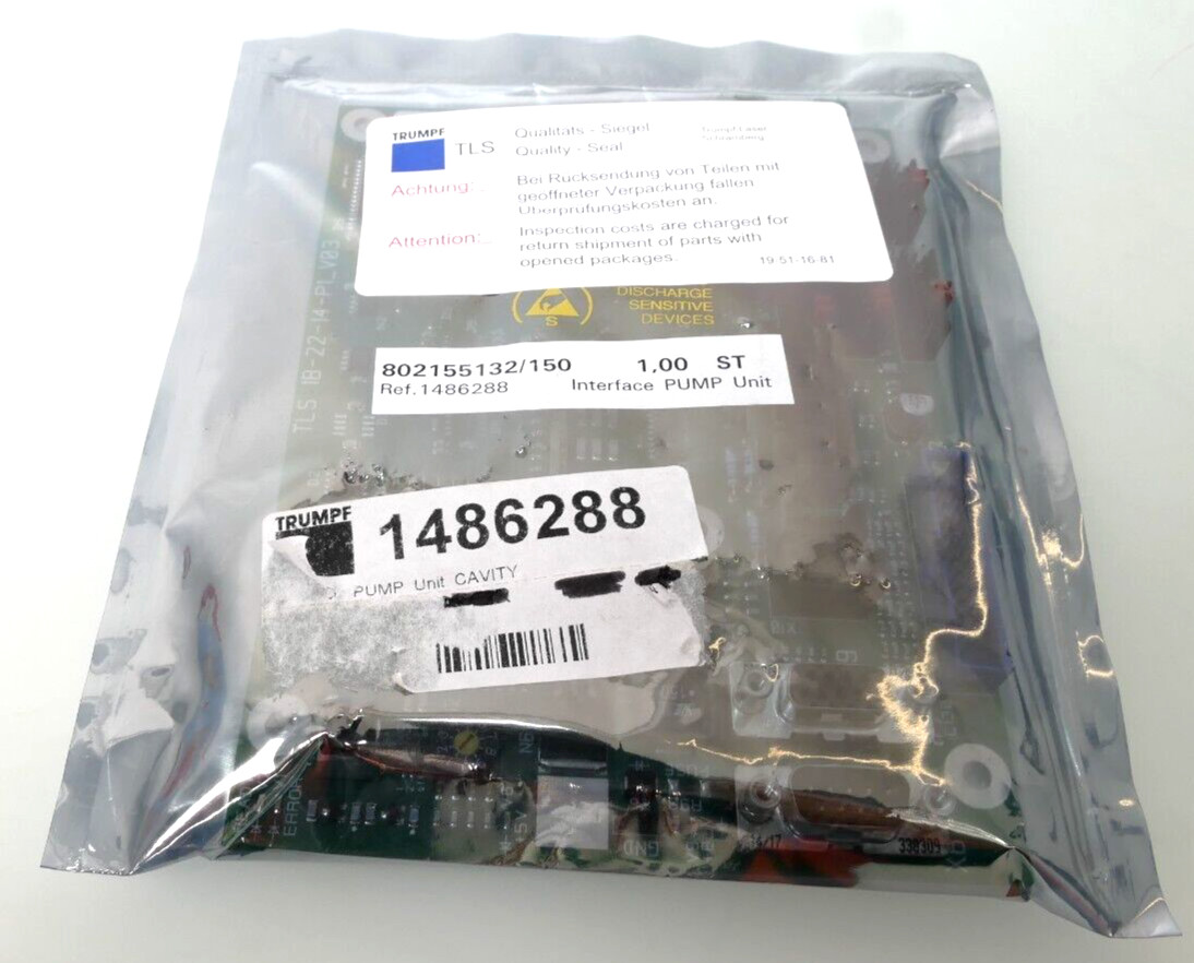 Trumpf 1486288 Interface Pump Unit TLS 18-22-14-P1_V03