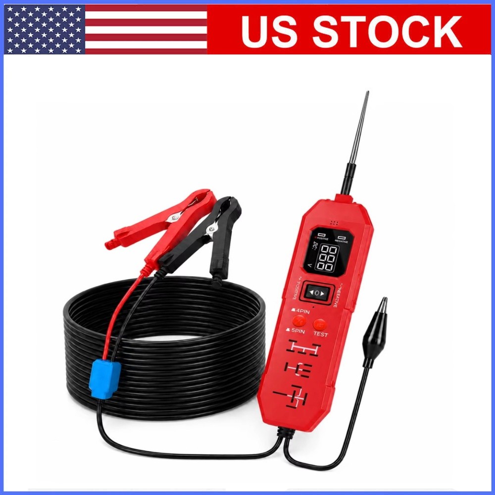 Automotive Relay Tester 3.5v-36v 4/5 Pin DW833 Upgraded with LED Work Light