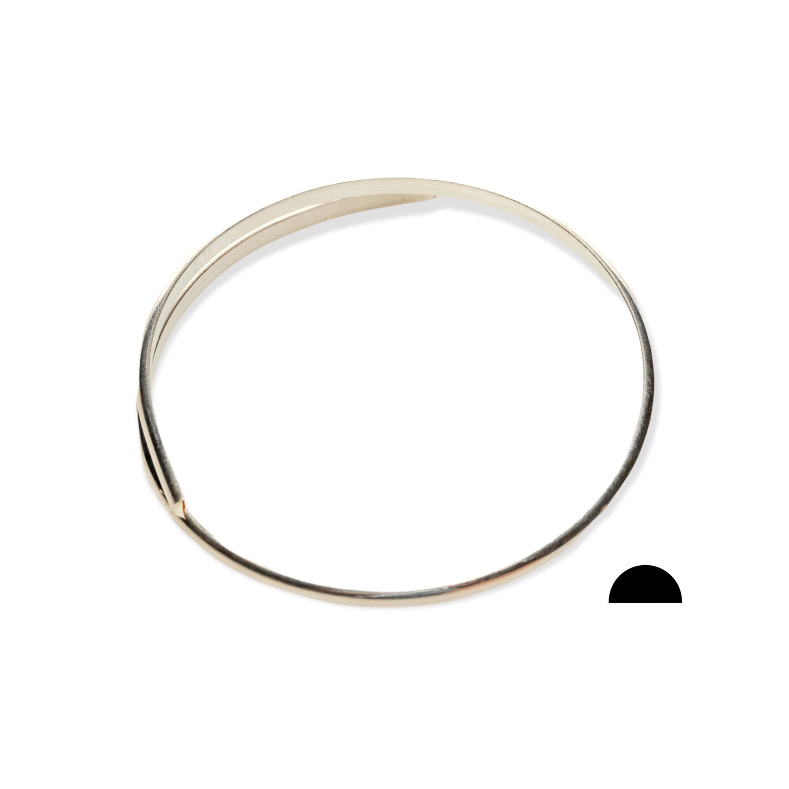 925 Sterling Silver Wire 6 Gauge Half Round Dead Soft 1FT Craft Wire