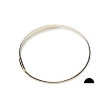 925 Sterling Silver Wire 6 Gauge Half Round Dead Soft 1FT Craft Wire picture