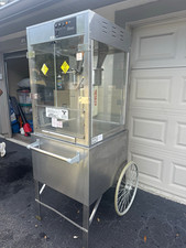 Gold Medal Macho Pop Commercial Popcorn Machine w/ Cart Tested Working picture