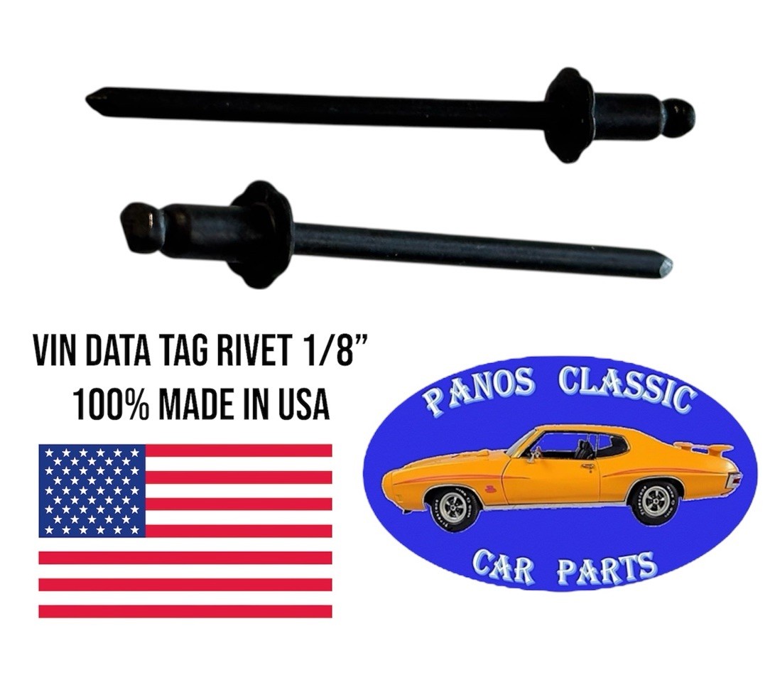 94-02 Dodge Ram VIN DATA TAG 1/8 Rivet NOS Stainless Factory Correct USA #551 94-02 Dodge Ram VIN DATA TAG 1/8 Rivet NOS Stainless Factory Correct USA #551