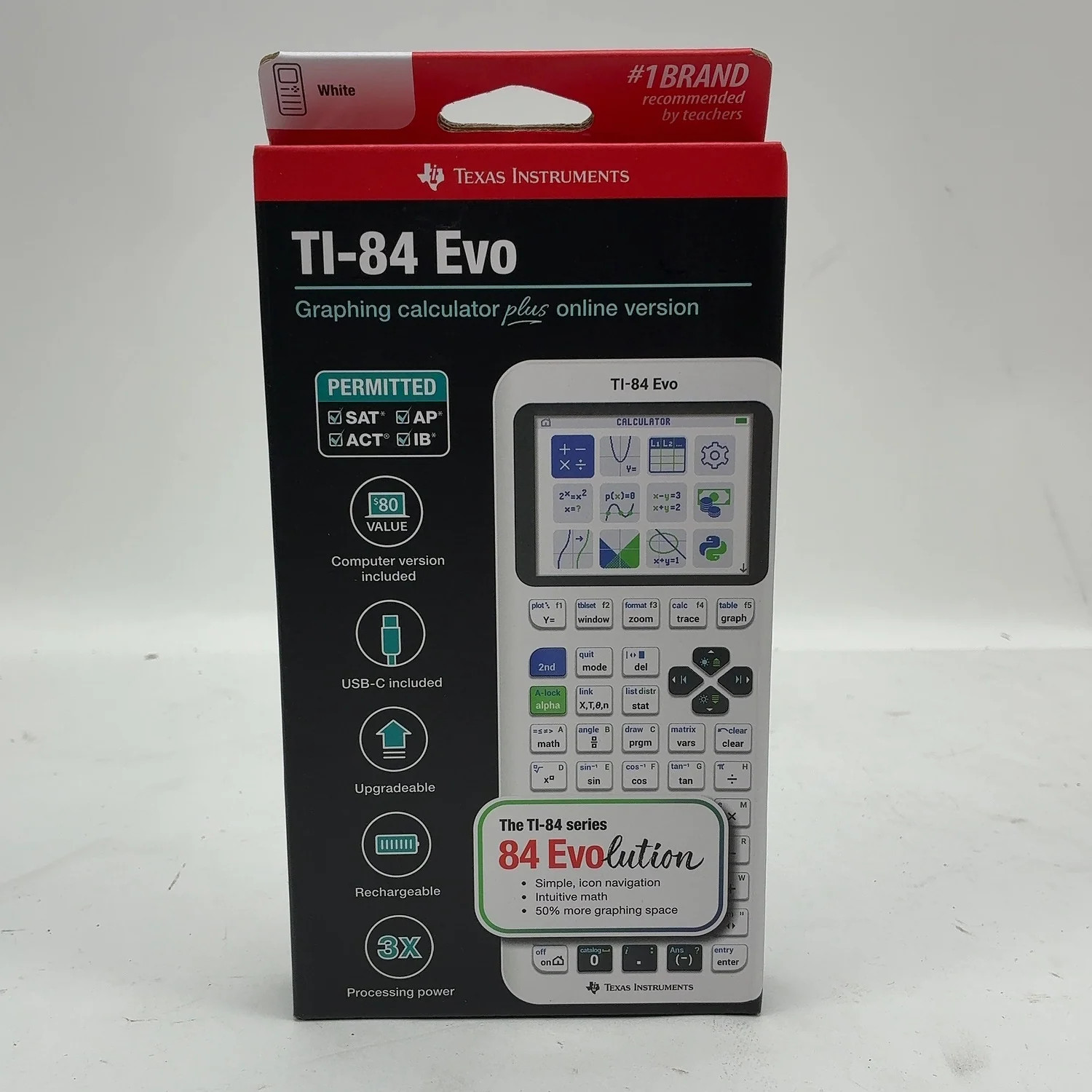New Texas Instruments Ti-84 Evo Graphing Calculator New Texas Instruments Ti-84 Evo Graphing Calculator