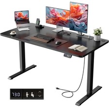 Standing Desk with Outlets, Sit Stand Desk, Adjustable Height Home Office Desk picture