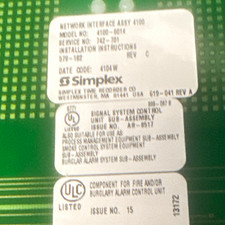 Simplex 4100-6014 Network Interface Assembly for 4100 Fire Alarm Control Panel picture