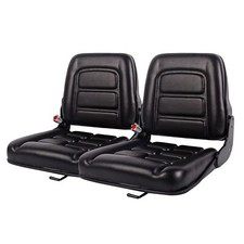 2pcs Universal Forklift Seat 80-110°Adjustable Angle Fold Down Forklift Seat picture