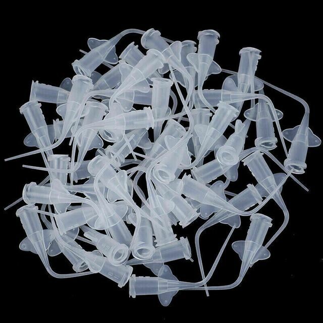 Dental Endodontic Disposable  Irrigation Tip Clear/Blue/Black 100pcs/Pack