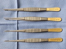 KLS Martin 12-270-15-07 Chitwood DeBakey TC Forceps 1.5mm Tip Lot of 4 picture
