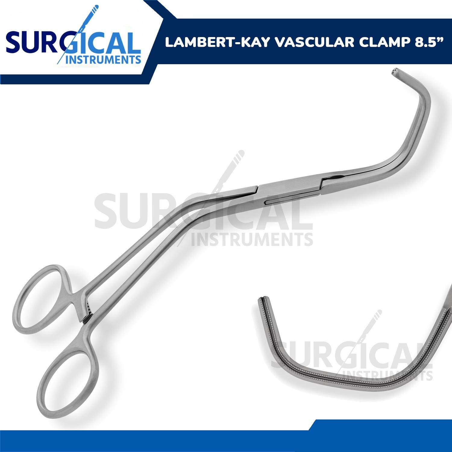 Lambert-Kay Vascular Clamp for Aortic Anastomosis 8.5\