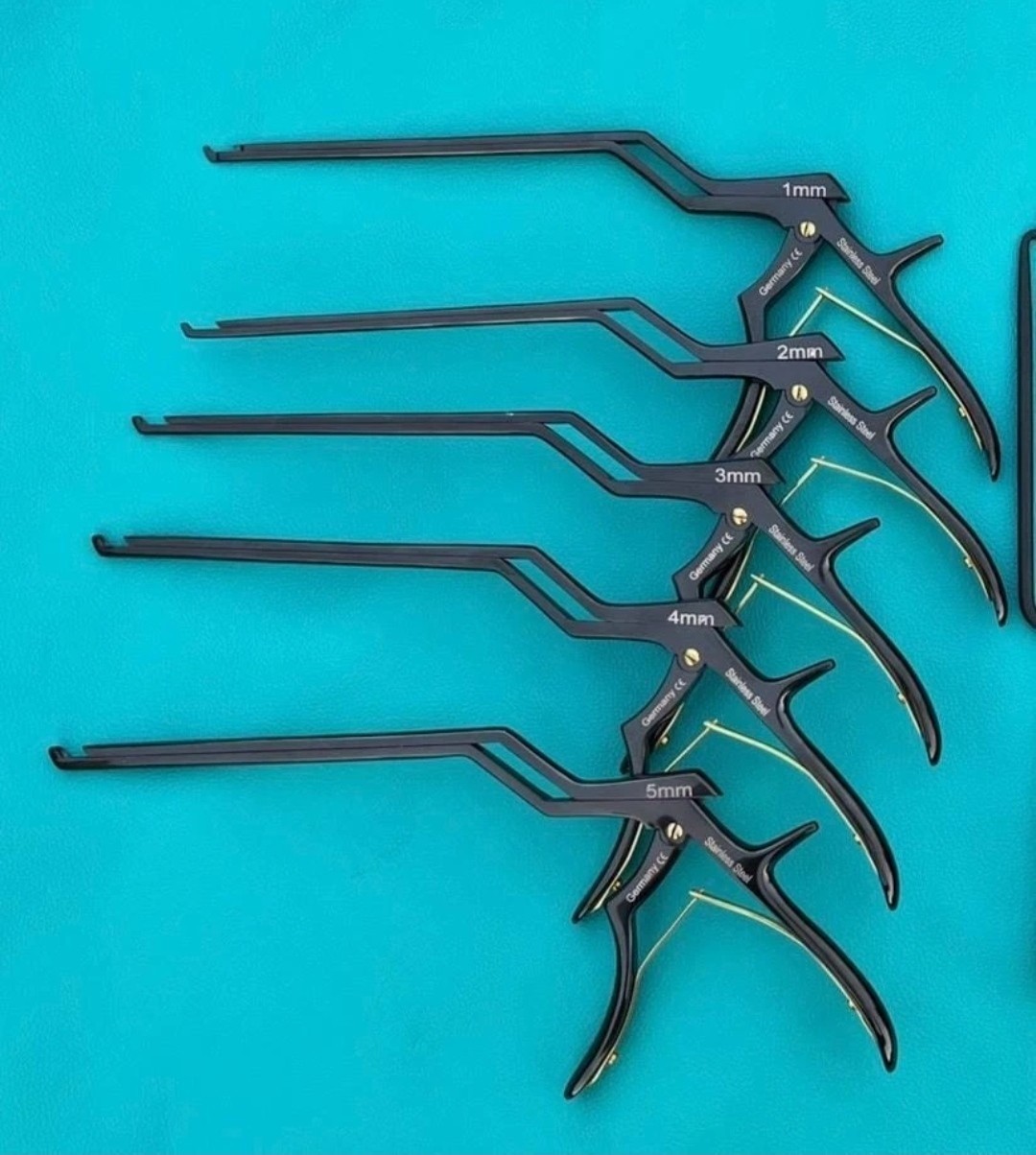 Kerrison Bayonet Bone Rongeur Spine Surgical Orthopedic Instruments Set 5Pcs