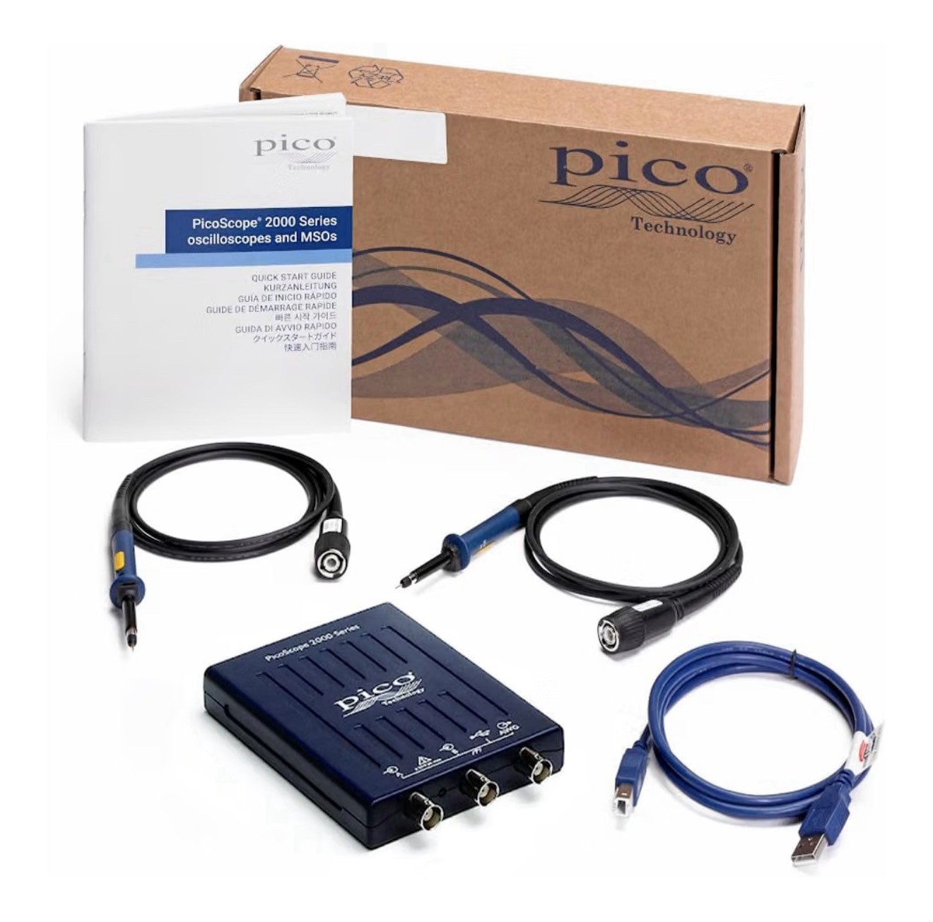 Pico Technology Picoscope 2204A Oscilloscope 2 Channels 10 Mhz Bandwidth, 100 Ms Pico Technology Picoscope 2204A Oscilloscope 2 Channels 10 Mhz Bandwidth, 100 Ms