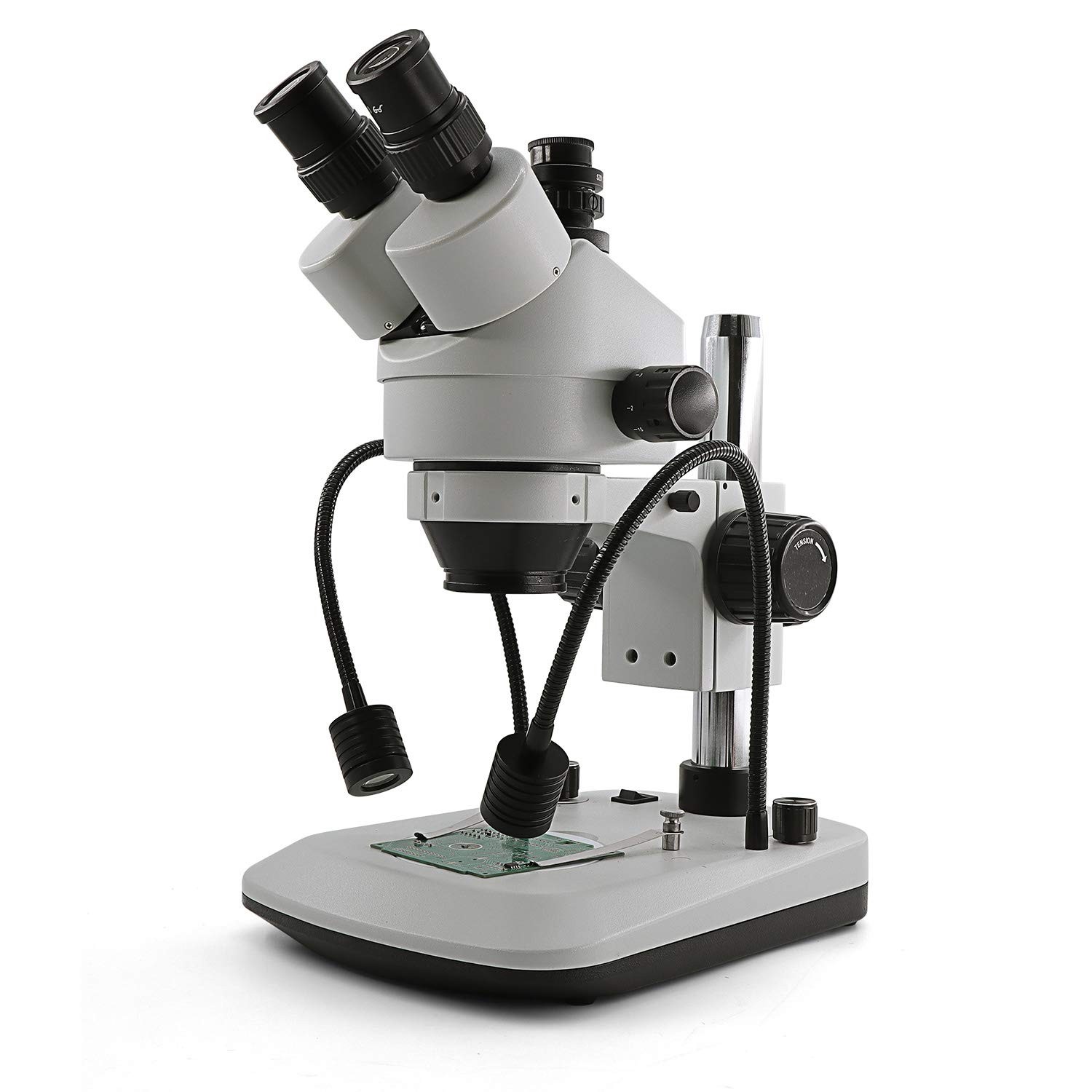 Swift S7-TGL-CA05 Trinocular Stereo Microscope, 7X-45X Zoom, WF10X Eyepieces