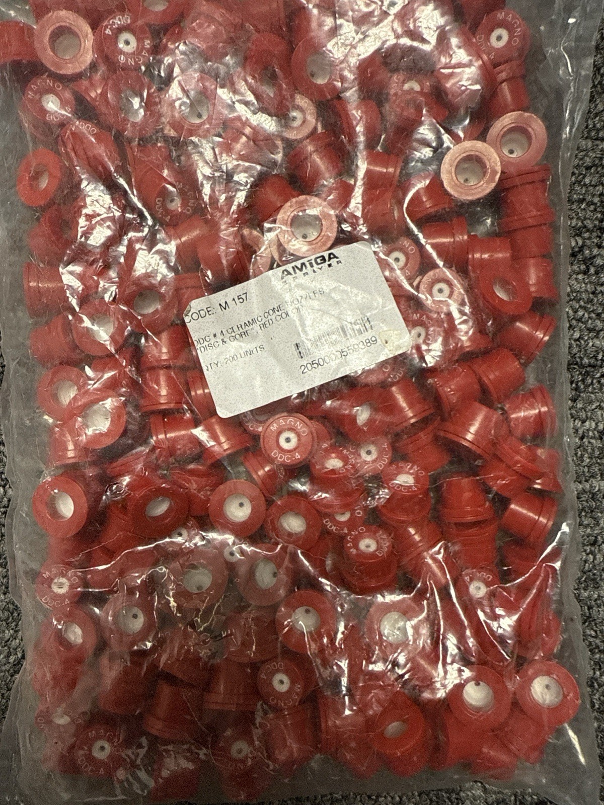 200x AMIGA MAGNO DDC.4 Ceramic Cone Nozzles – Red Core Sprayer Tips NEW 200