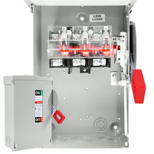 30 Amp Disconnect Switch, Non-Fusible, 3 Pole 600 Volt, with Interlock Mechanism picture