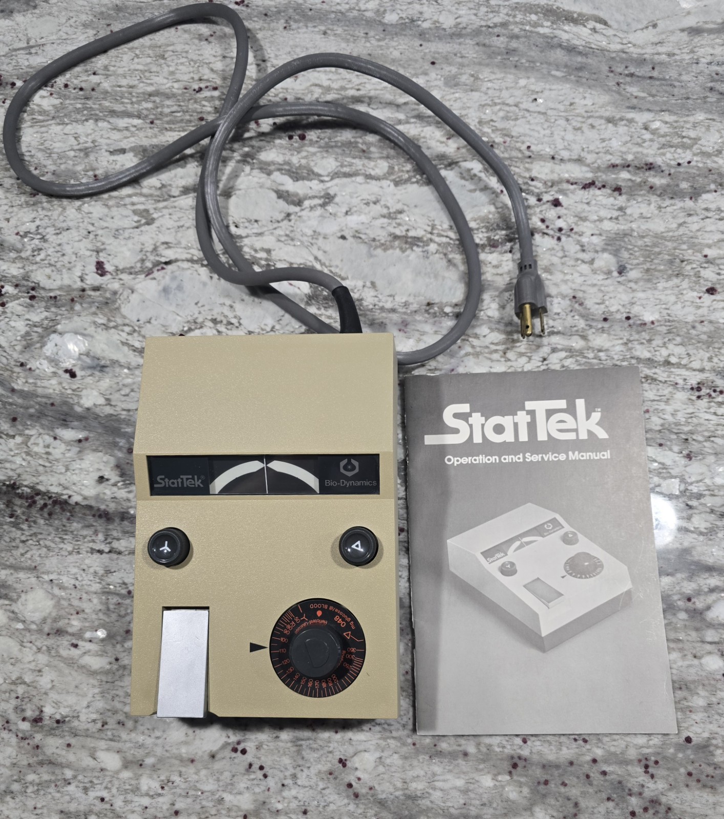 Rare StatTek Bio-Dynamics BMC Glucose Analyzer Vintage 1981 Collectors Medical 