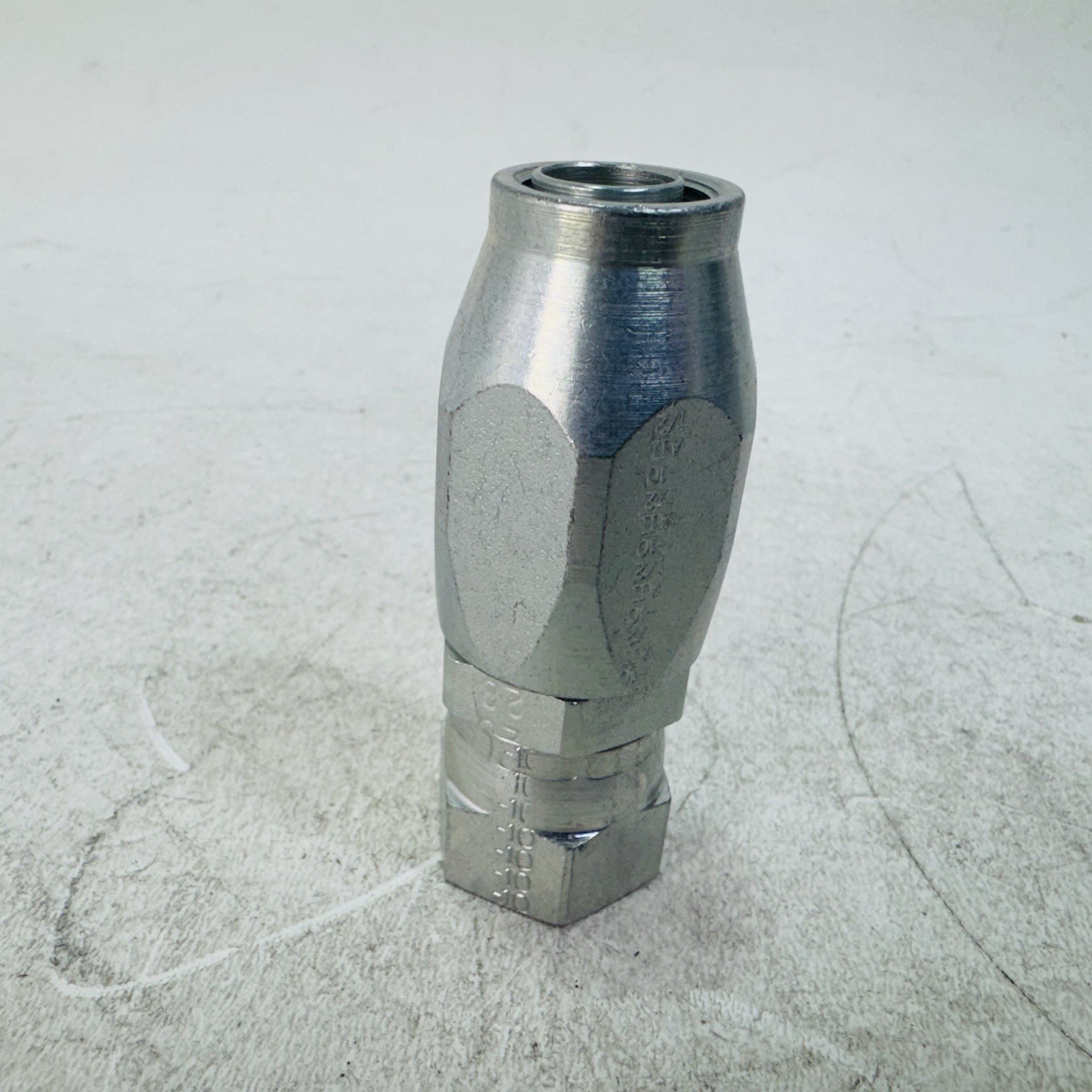 Eaton Aeroquip 4411-10S Hose Fitting, Hyd, Jic, Straight, 7/8-14