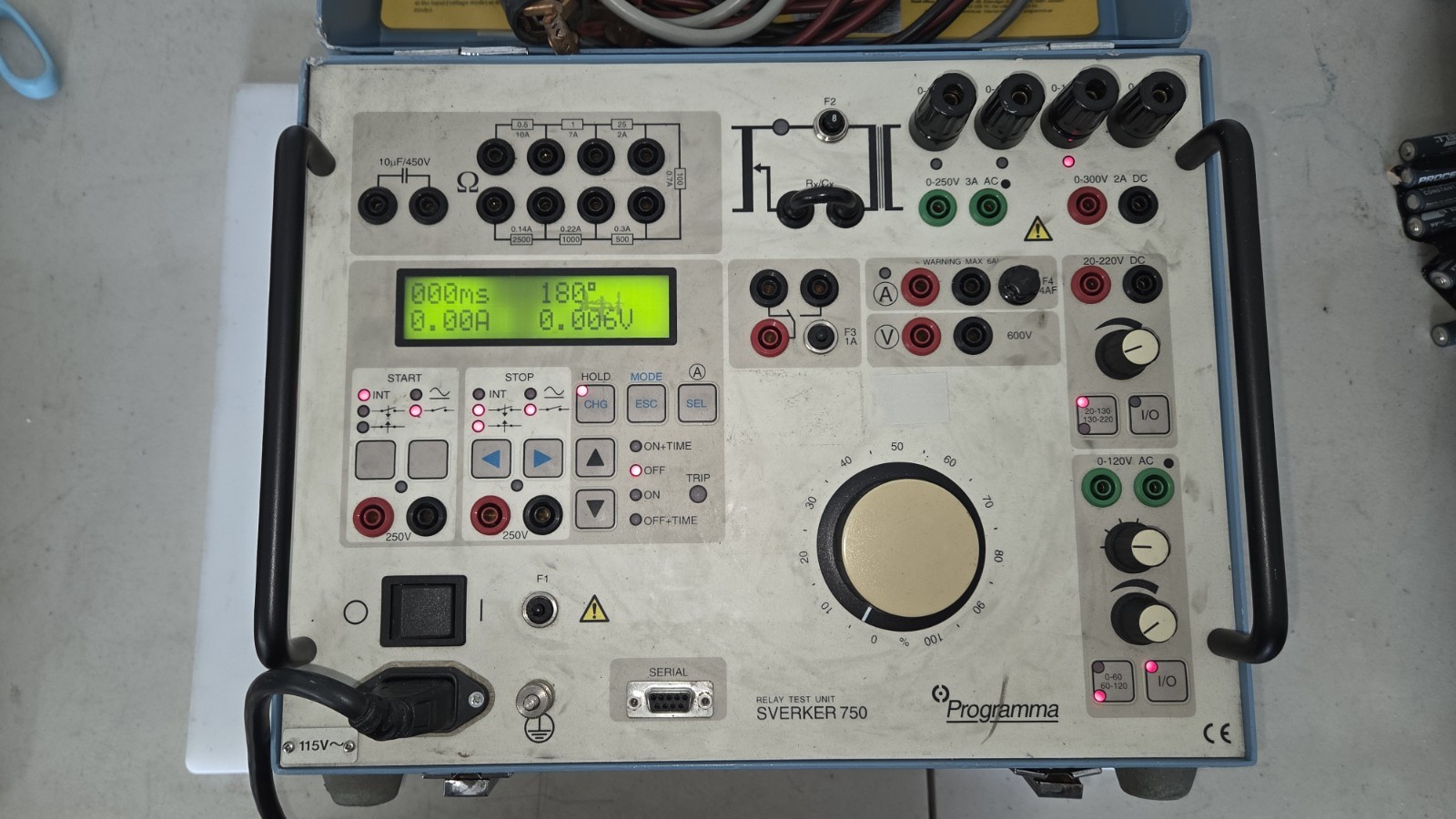 PROGRAMMA SVERKER 750 RELAY TEST UNIT - Ammeter Not Working PROGRAMMA SVERKER 750 RELAY TEST UNIT - Ammeter Not Working