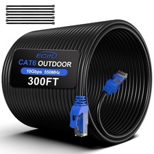 300FT Cat6 Outdoor Ethernet Cable, In-Ground, Heavy Duty Direct Burial, 24AWG... picture