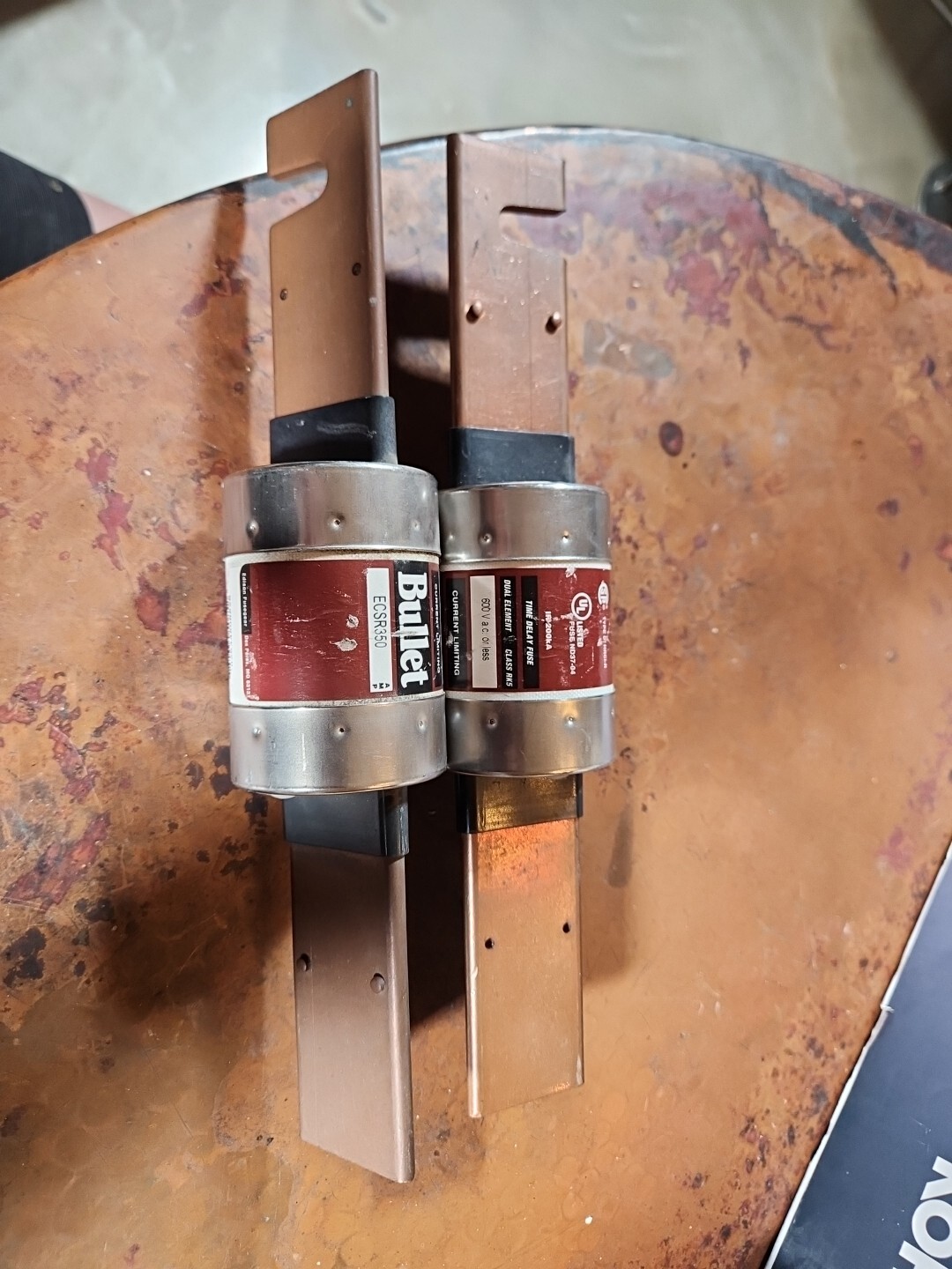 Set Of 2 Bussmann ECSR350 350Amp (350A) ECSR 600VAC Time-Delay