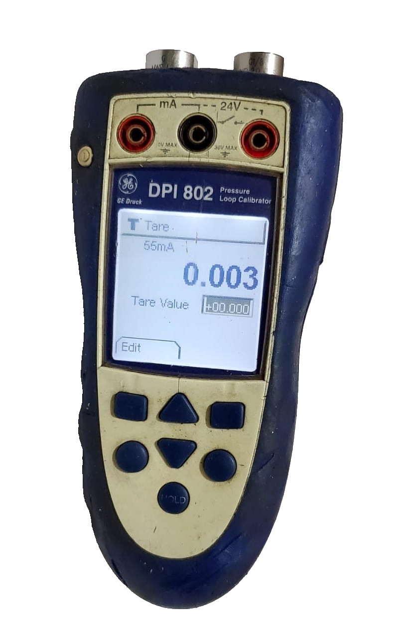 GE Druck DPI 802 Pressure Indicator Loop Calibrator 150 PSIG 1/8 NPT mA 24V