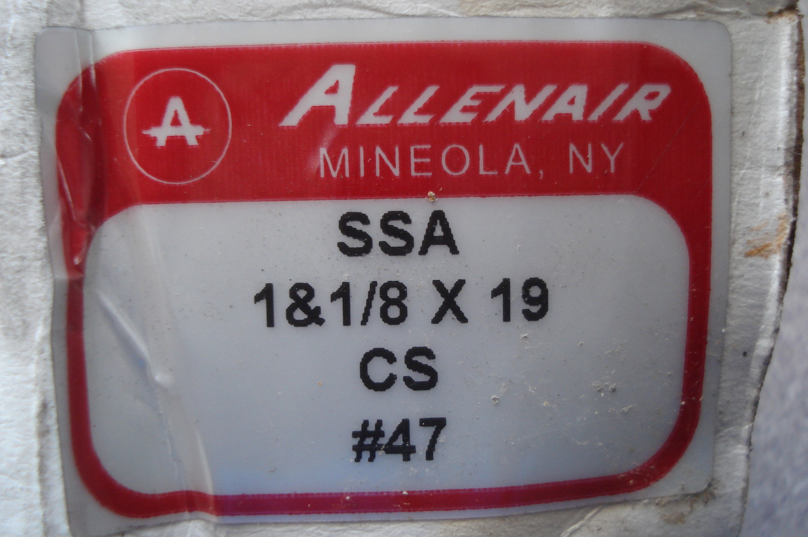 NEW ALLENAIR SSA 1&1/8 X19 CS