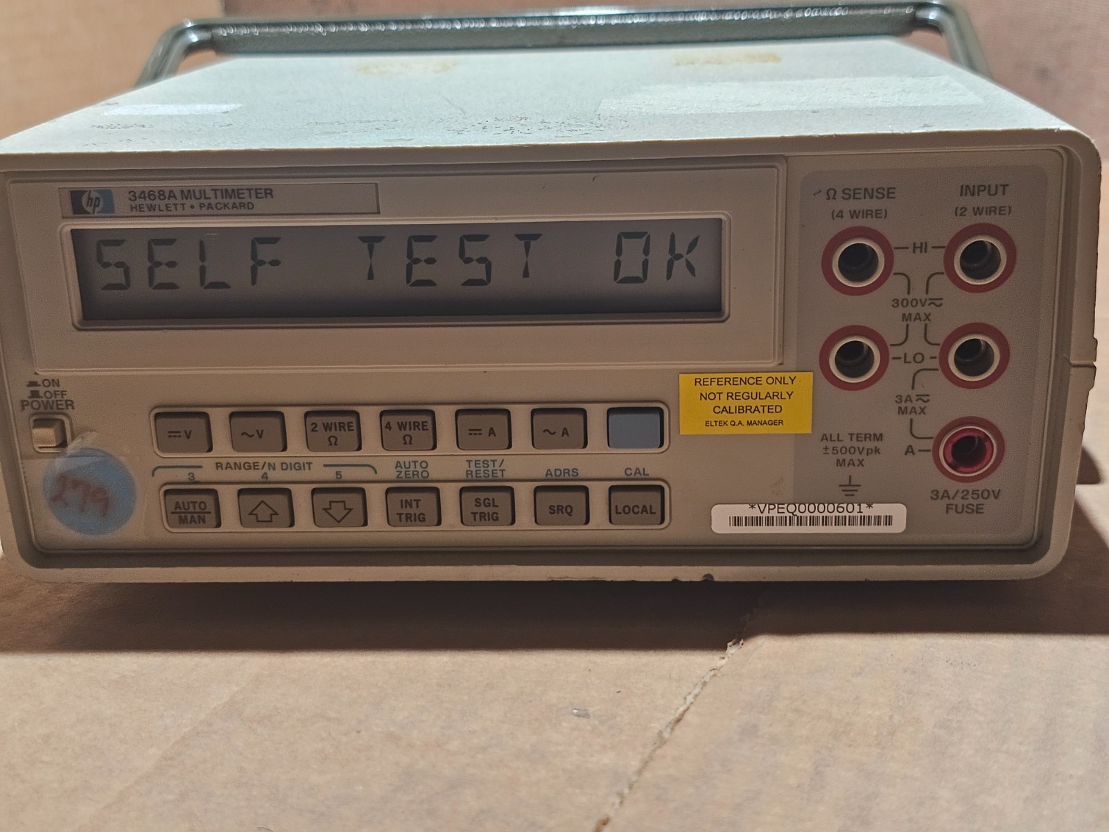 HP 3468A MULTIMETER