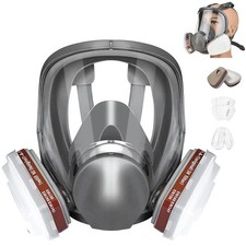 Full Face Gas Mask Painting Spraying Respirator w/Filters for 6800 Facepiece US picture