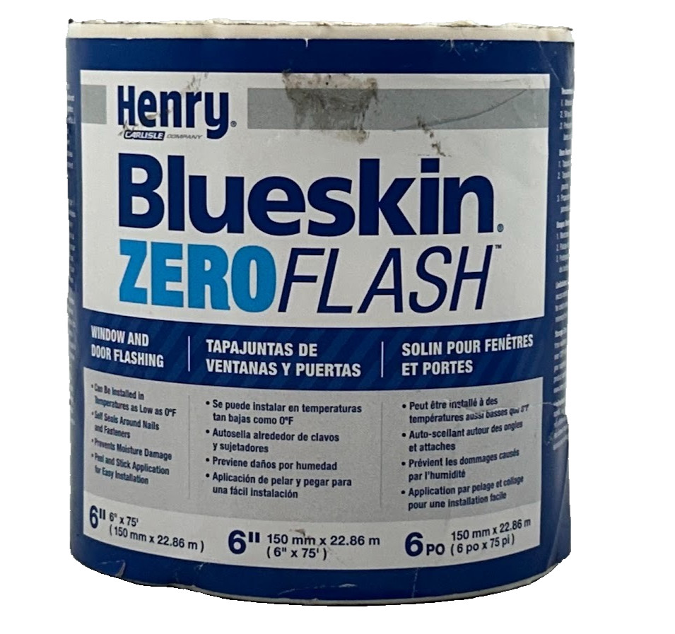 Henry 0 6 in. x 75 ft. Blueskin Zero Flash Roll