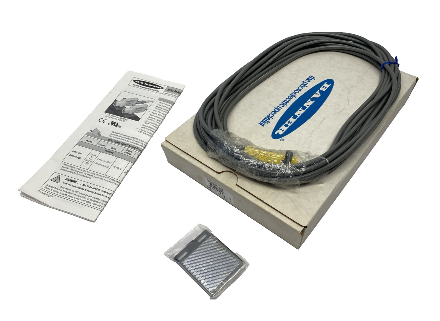 Banner SME312LPC W/30 Polarized Retro Clear Detection Photoelectric Sensor 53712