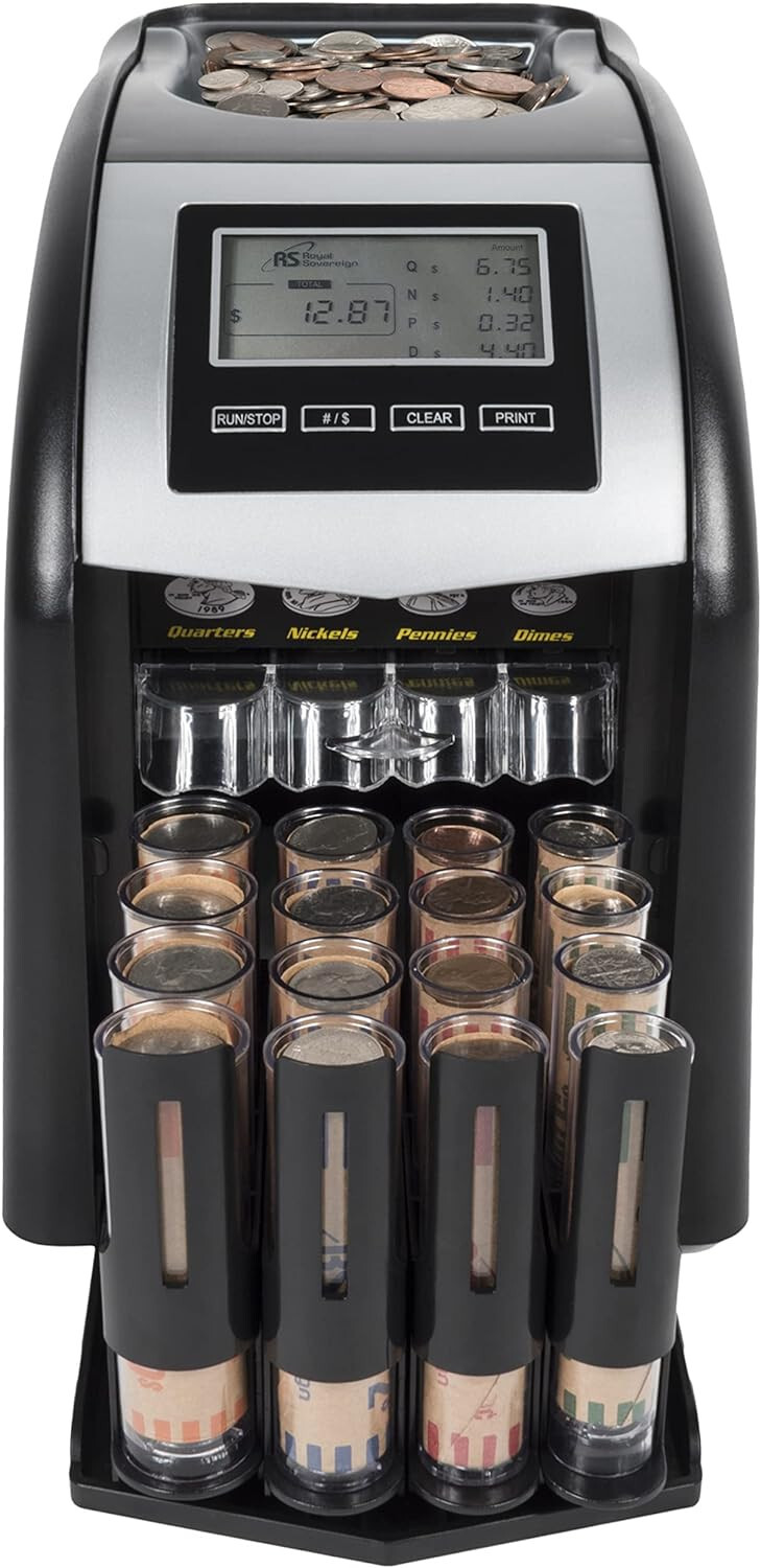 Royal Sovereign 4 Row Electric Coin Counter/Sorter (FS-44N)