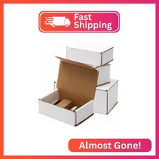 The Boxery Corrugated Mailers White Tuck Shipping Boxes (11 1/8 x 8 3/4 x 3) picture