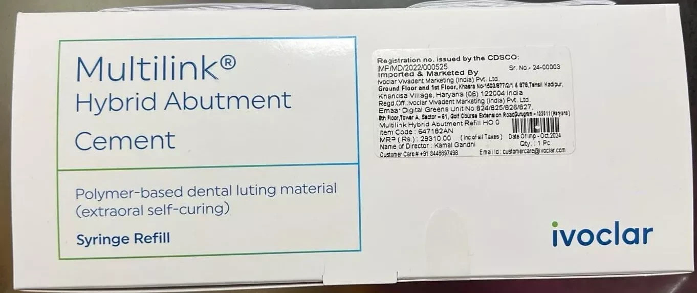 Ivoclar Vivadent Multilink Hybrid Abutment Bonding Composite Cement 9g Ivoclar Vivadent Multilink Hybrid Abutment Bonding Composite Cement 9g