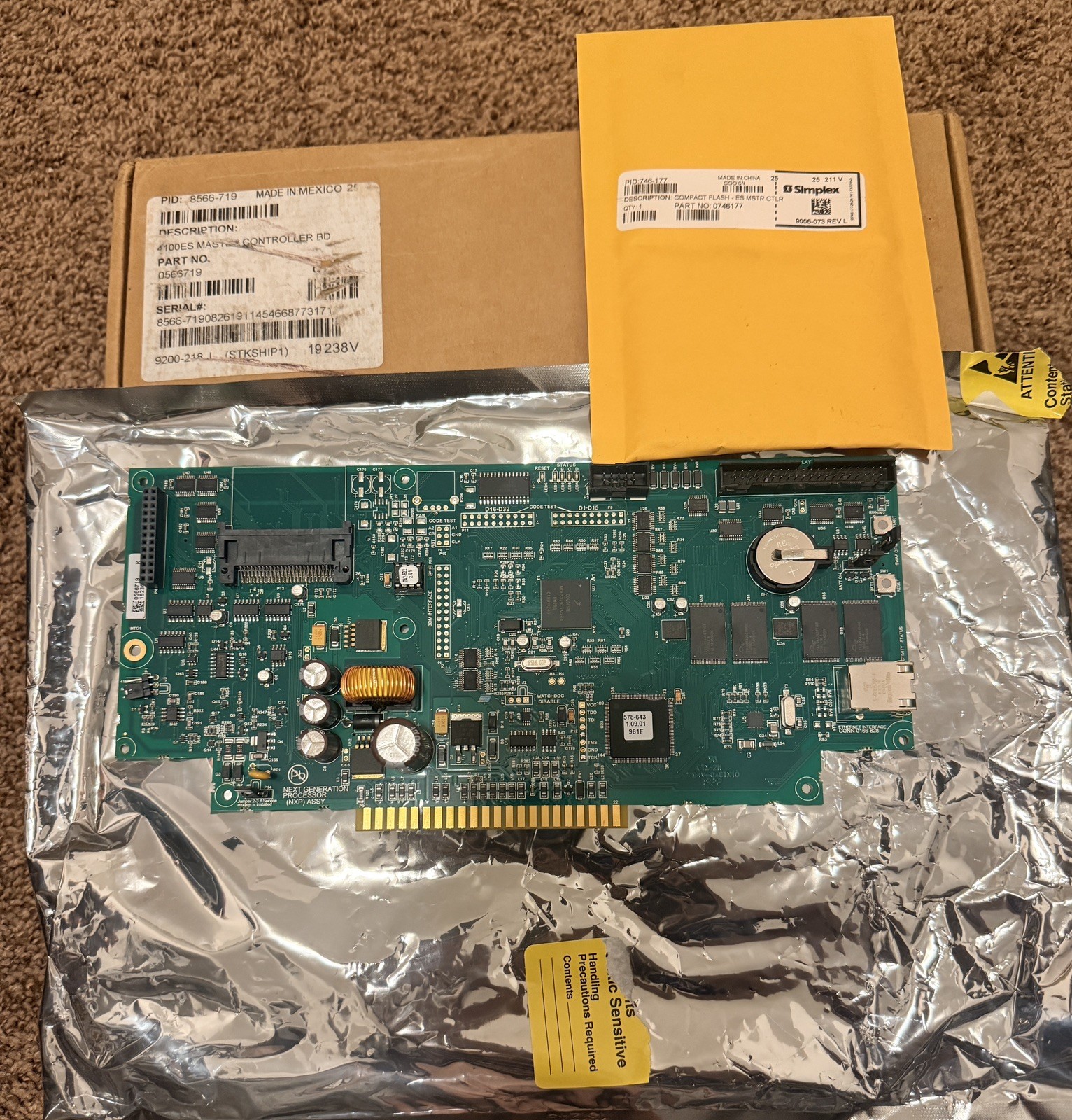 Simplex 4100-7158 (NXP) Master Controller CPU Card 566-719 Simplex 4100-7158 (NXP) Master Controller CPU Card 566-719