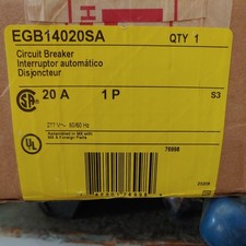 New Square D EGB EGB14020SA 1 Pole 20 Amp 480V Circuit Breaker NIB picture