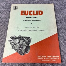 Euclid Series 6-110 General Motors Diesel Engine Operator's Manual 1954 picture