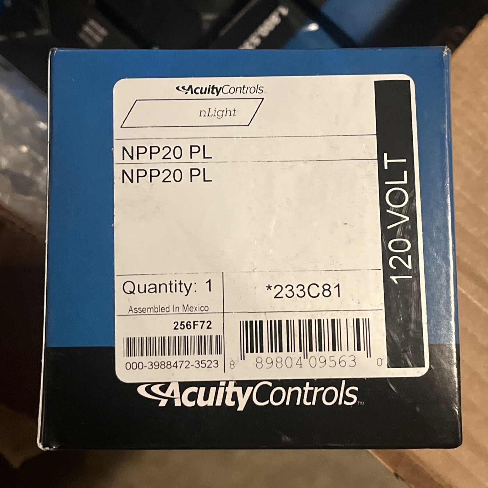Sensor Switch NPP20 PL  nLight Plenum Plug-Load Control 120V, 20A
