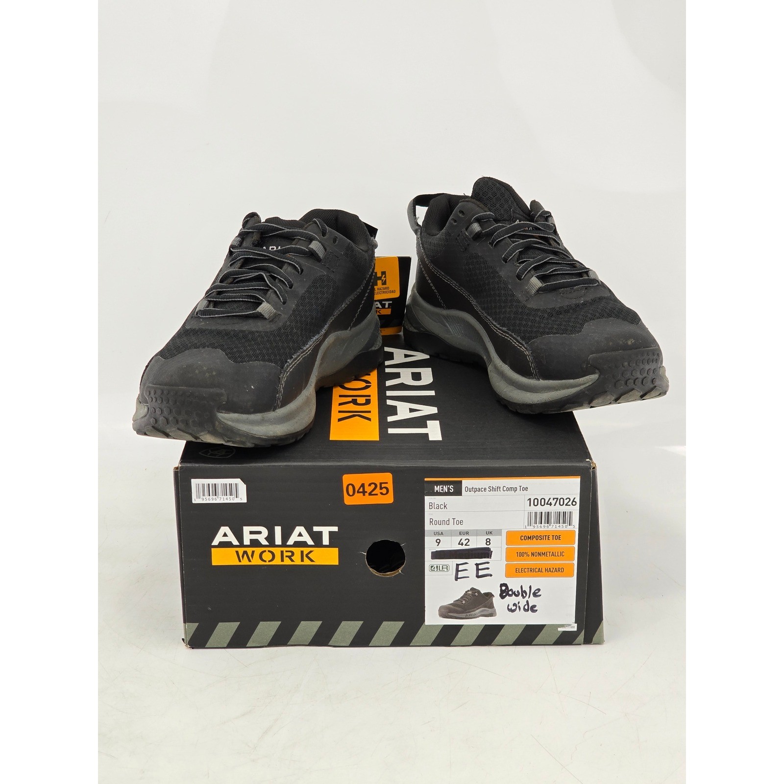 Ariat Outpace Shift Comp Toe Mens 9 EE Black Work Shoes 10047026 - Excellent Ariat Outpace Shift Comp Toe Mens 9 EE Black Work Shoes 10047026 - Excellent