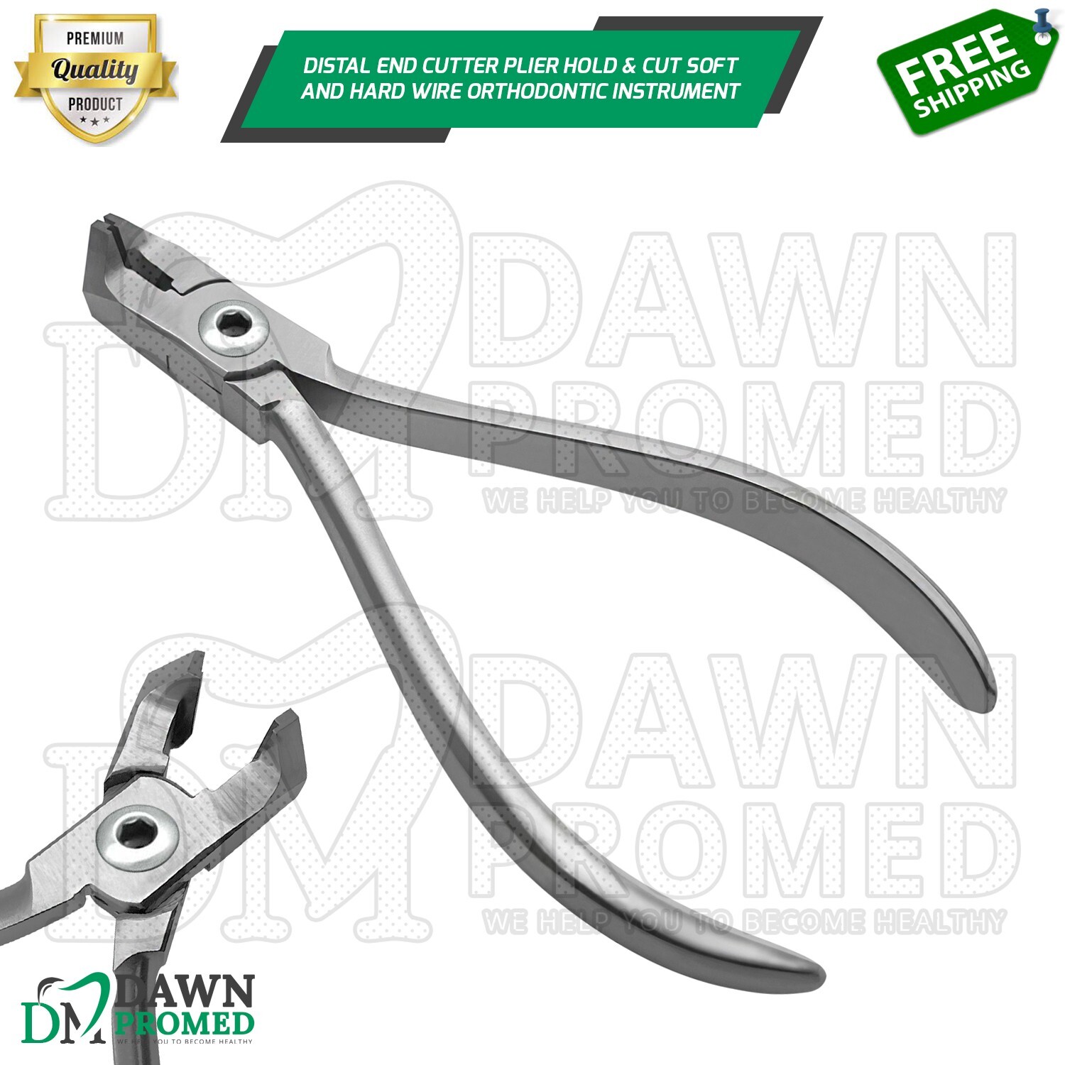 Distal End Cutter Plier Hold & Cut Soft and Hard Wire Orthodontic Inst German Gr Distal End Cutter Plier Hold & Cut Soft and Hard Wire Orthodontic Inst German Gr