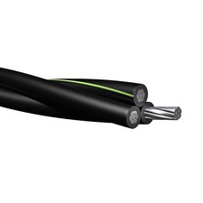 100' Erskine 6-6-6 Triplex Aluminum URD Direct Burial Cable (70 Amp) 600V picture