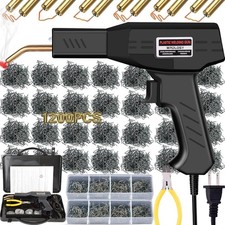 Plastic Welder Kit 1200 Staples Hot Stapler Repair Tool DIY Auto Bumper picture