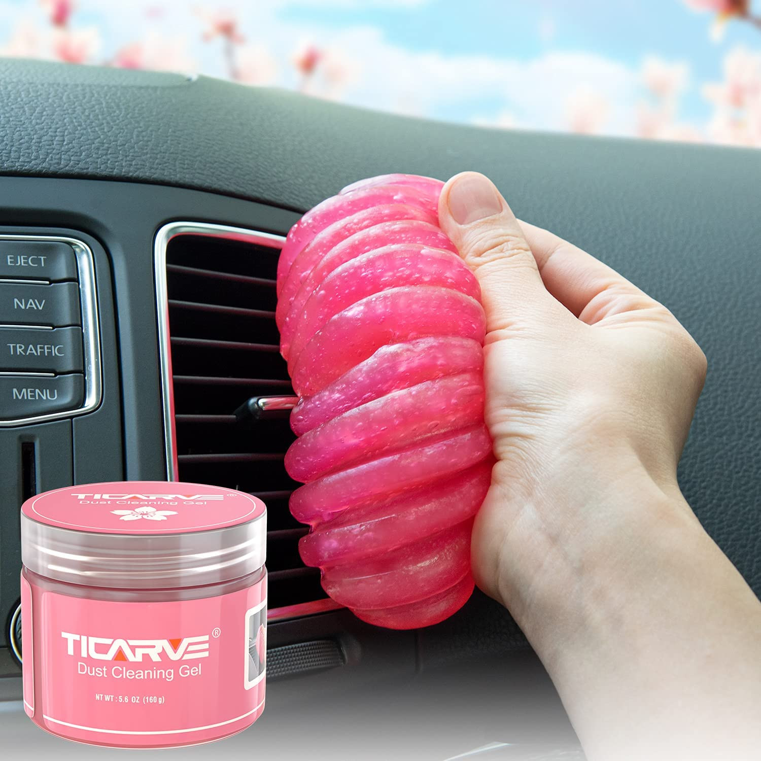 Car Cleaning Gel 5.6oz Auto Detailing Putty Interior Dust Keyboard Cleaner