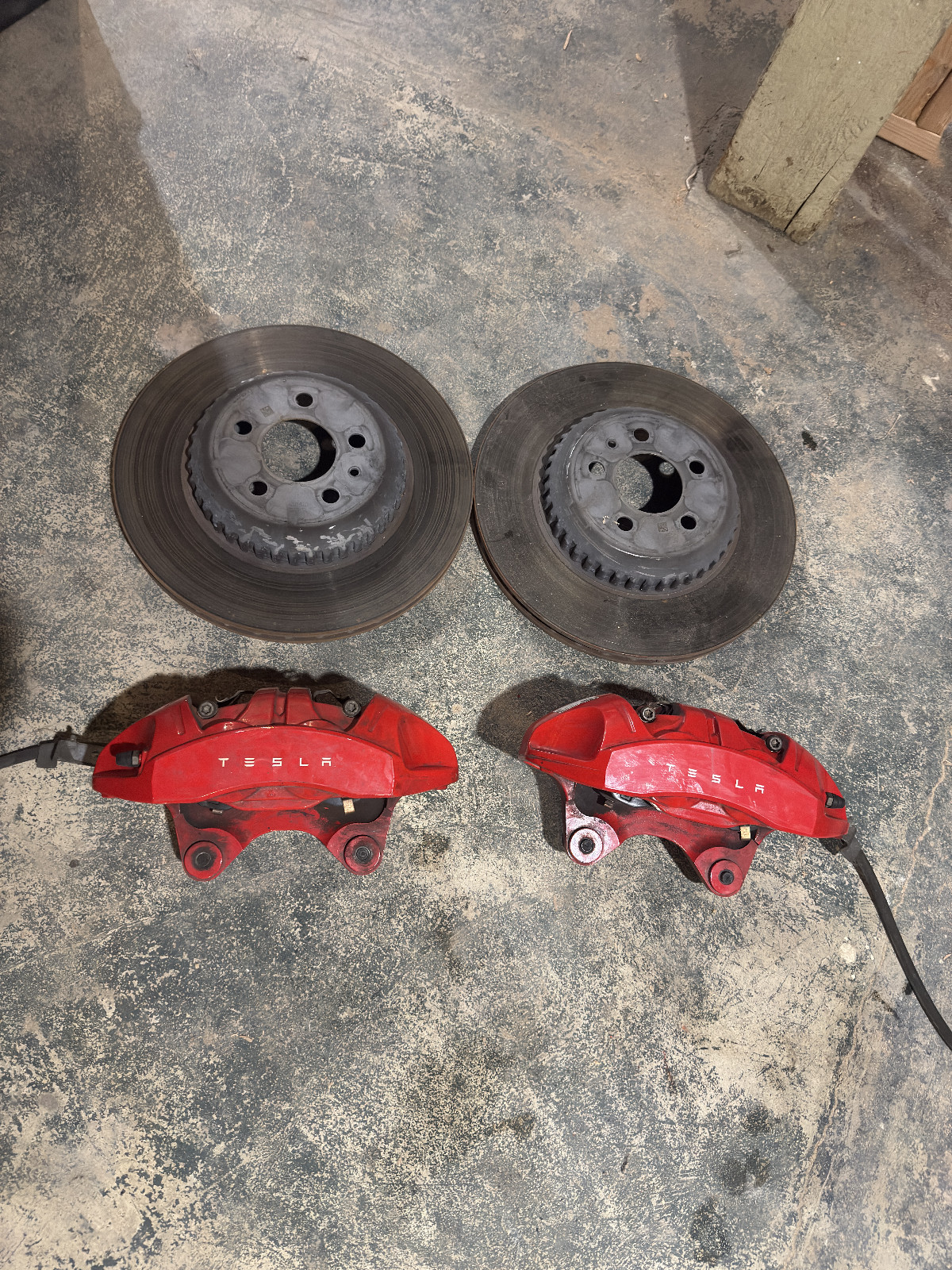 tesla model 3 performance front brake calipers and rotors tesla model 3 performance front brake calipers and rotors