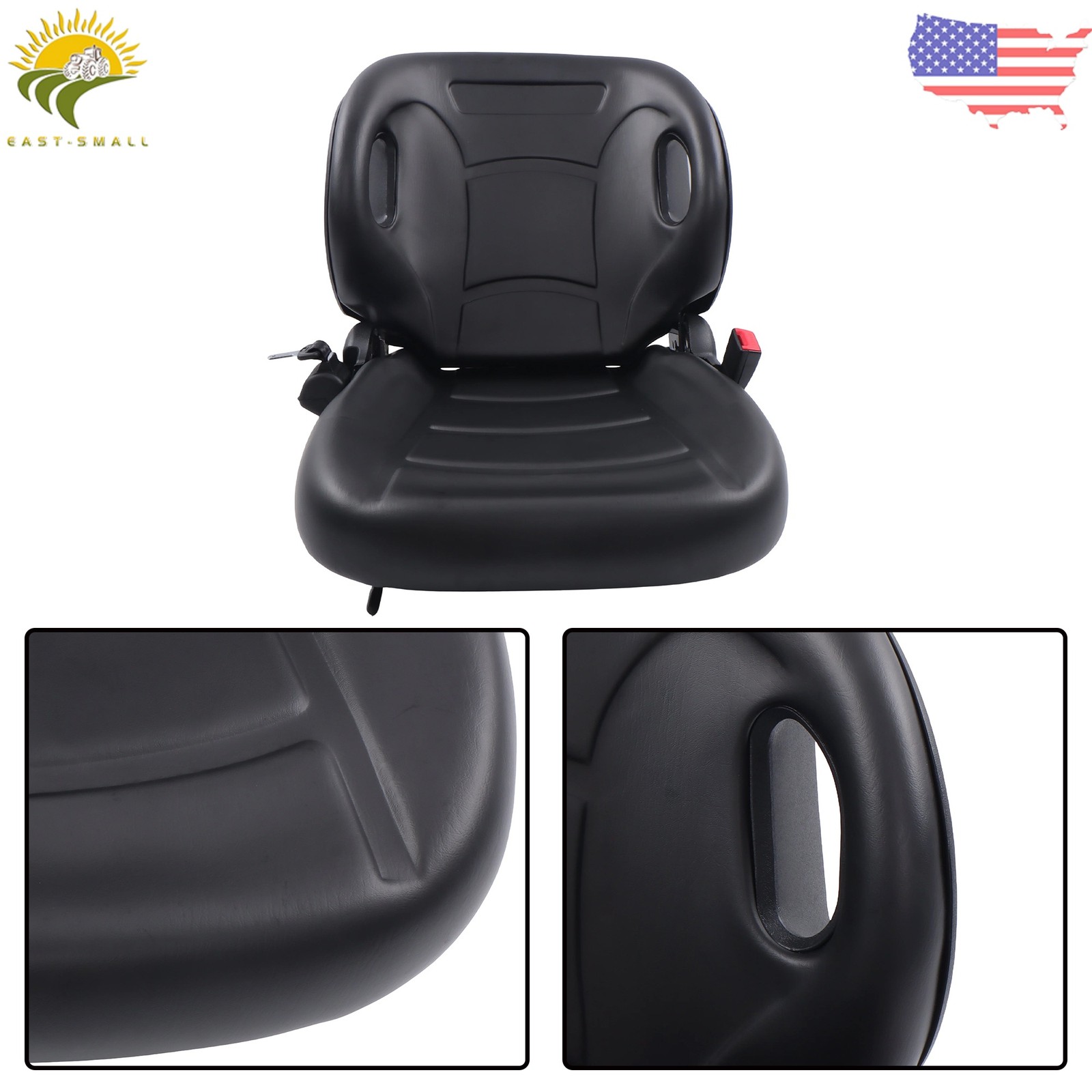 Molded For Toyota Forklift Suspension Seat W/ Seatbelt & Switch Premium Quality