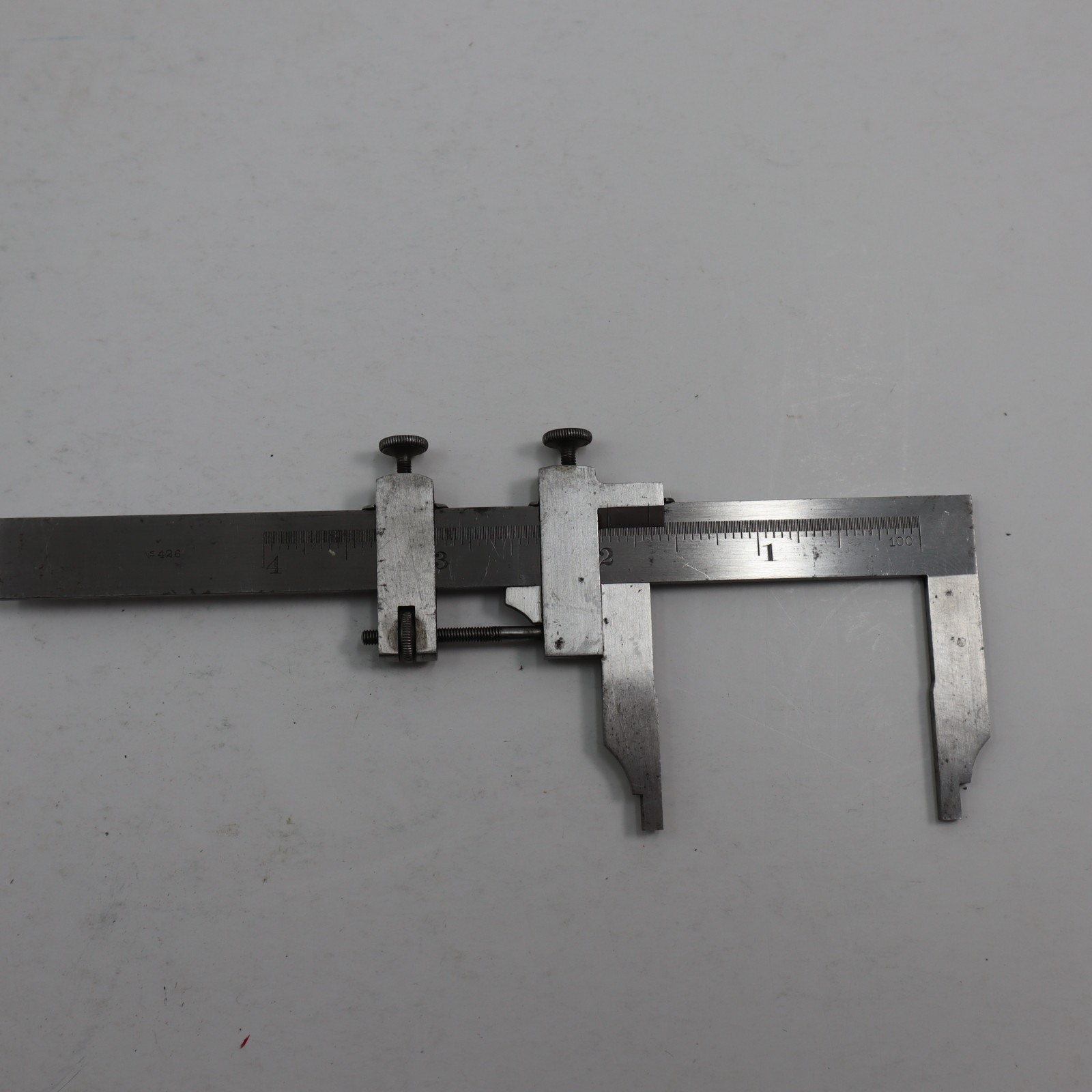Vintage L.S. Starrett No. 426 Vernier Caliper Gauge Pocket Machinist Tool USA 4