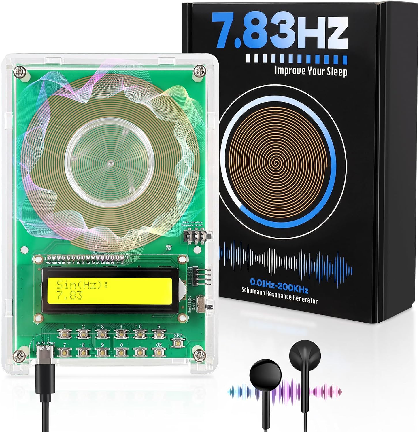 0.01Hz-200Khz Adjustable Frequency Generator for Healing
