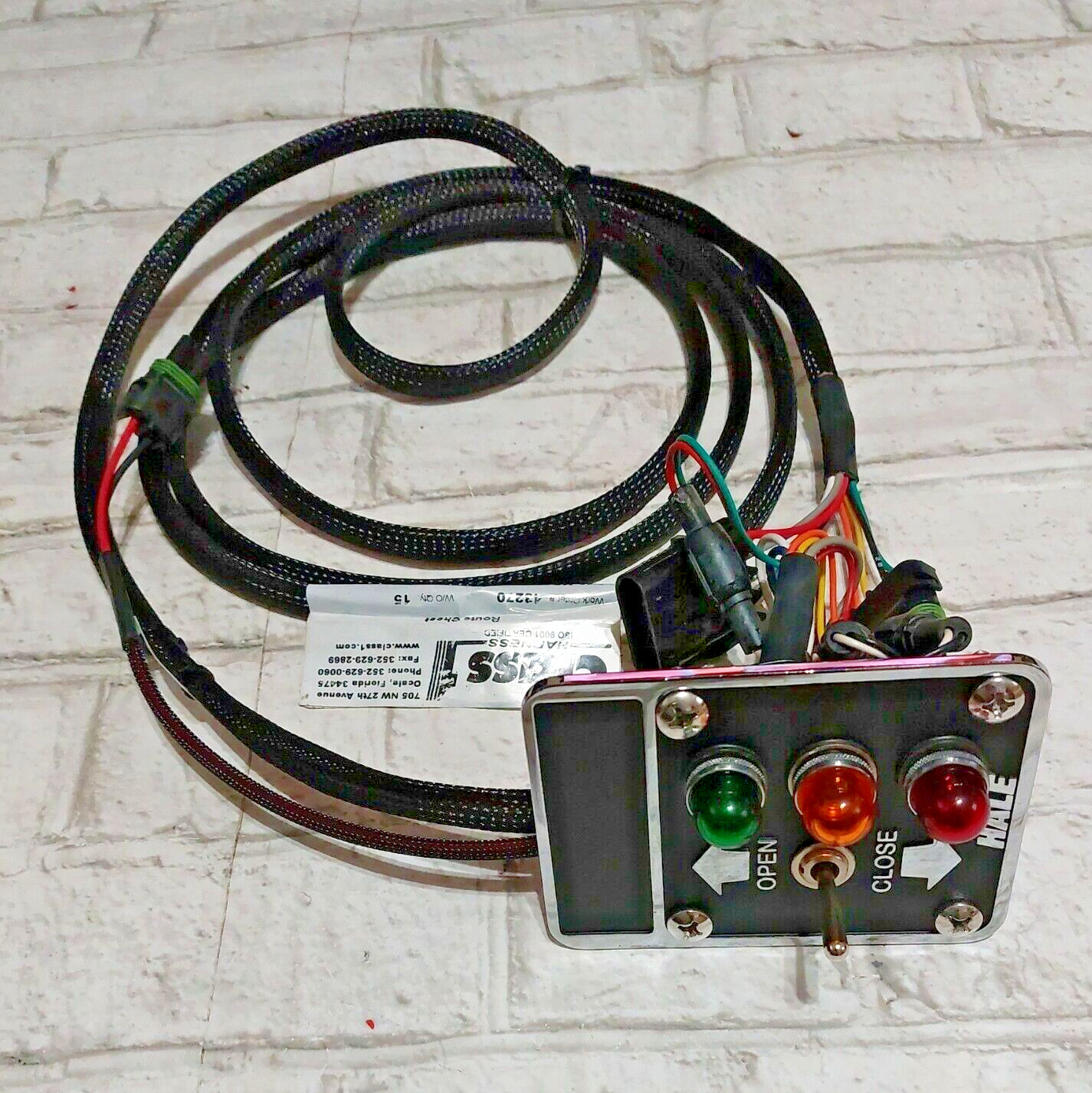 E-One 40BD Electrical Placard Assy #5130391000 FOR FIRE TRUCKS -NEW C01