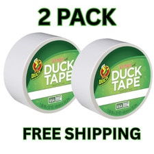 Color Duck Tape Brand Duct Tape, 1.88 in. x 20 yd., White (2 Pack) picture