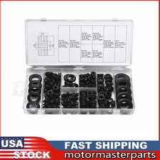 180 pcs Rubber Grommet Assortment Kit Set Electrical Wire Cable Gasket Ring US picture