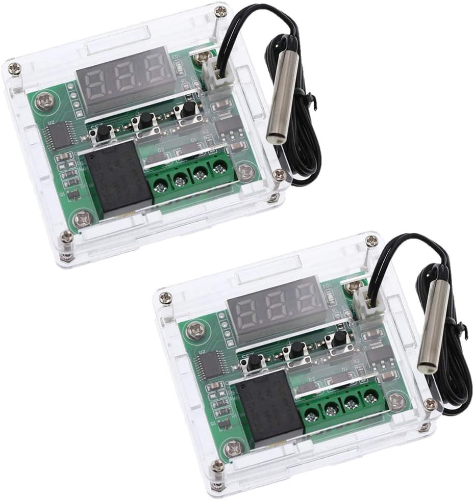2Pcs W1209 with Case 12V DC Digital Temperature Controller Board Micro