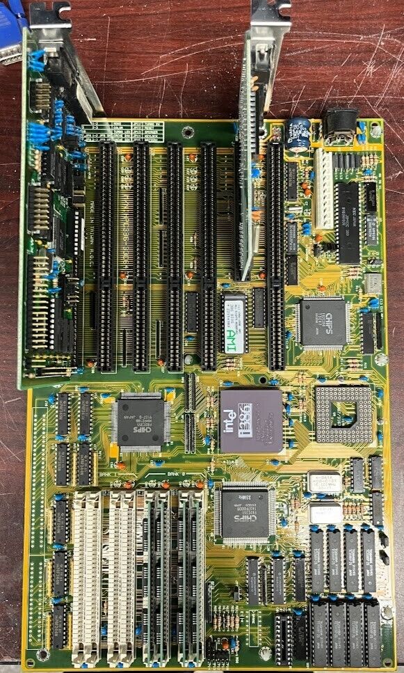 Vintage Motherboard AMI 386 Bios Intel i386 processor #27